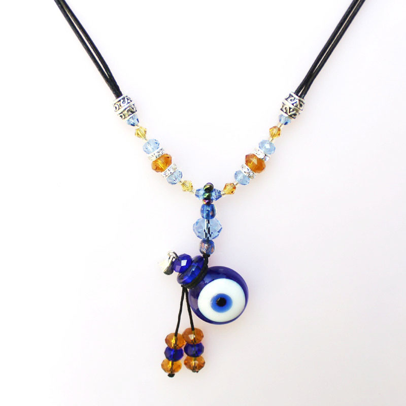 Murano Glass Perfume Lucky Eye Necklaces (with cord)