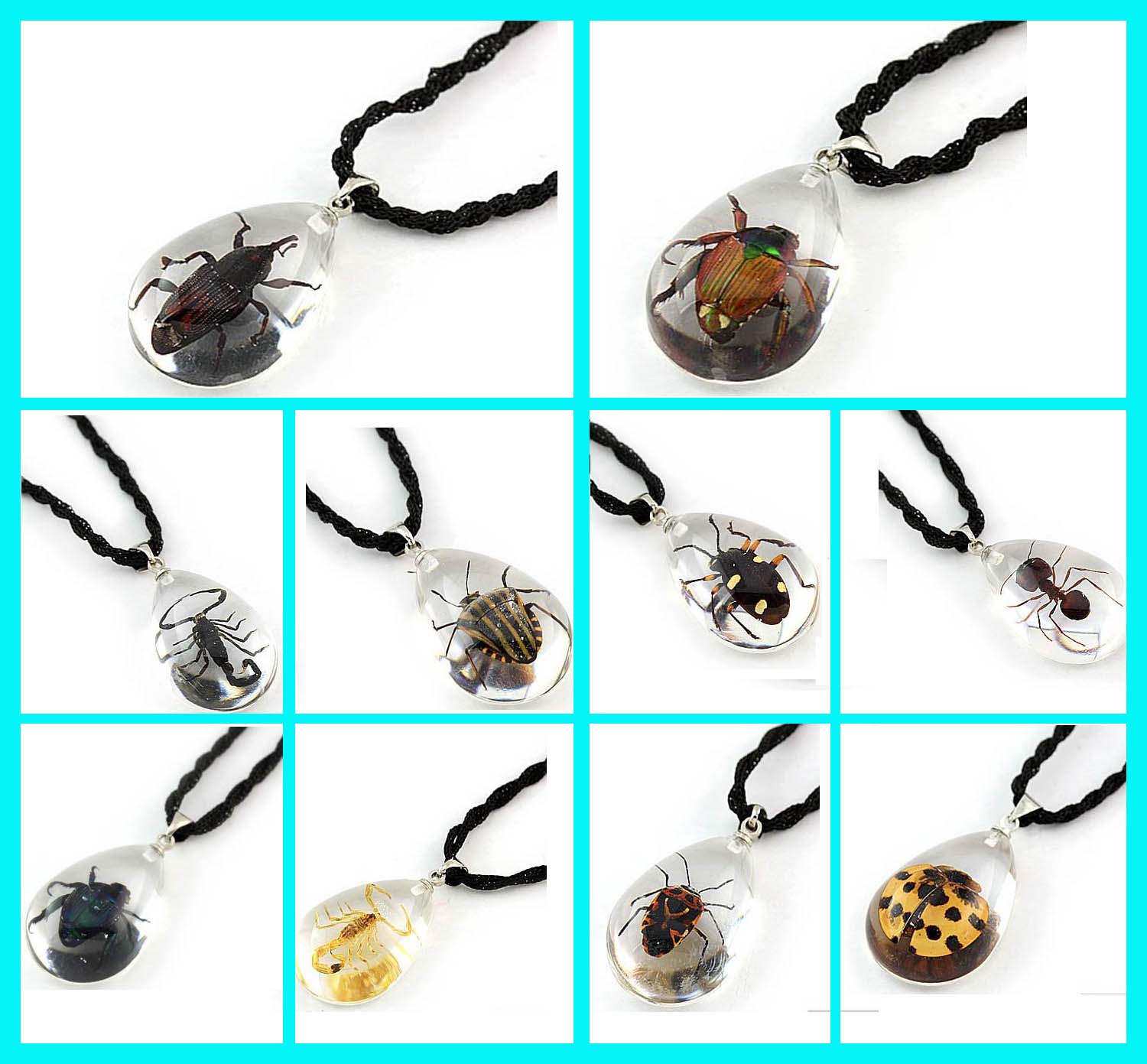 Amber Pendants(Sold oin per package of 30pcs,assorted designs)