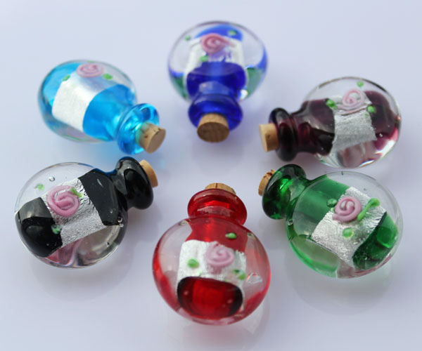 Murano Glass Essential Oil Vials (22X28MM,0.50ML)