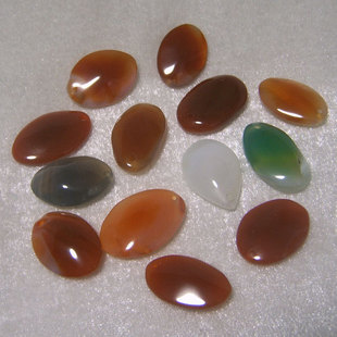 Oval Gemstone Pendants For Carving (Assorted colors)