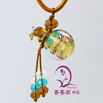 Murano Glass Perfume Necklaces (with cord)