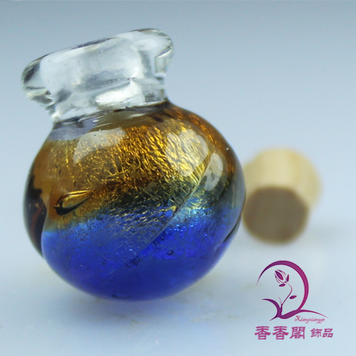 Murano Glass Essential Oil Vial Ball (15X19MM,0.25ML)