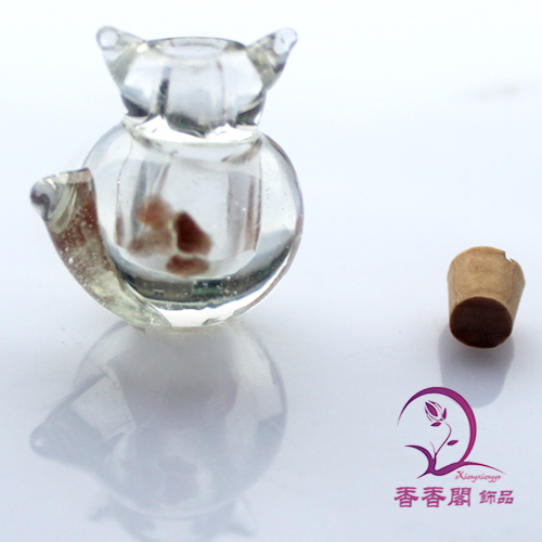 Murano Glass Essential Oil Vial Lovely Cat (19X27MM,0.25ML)