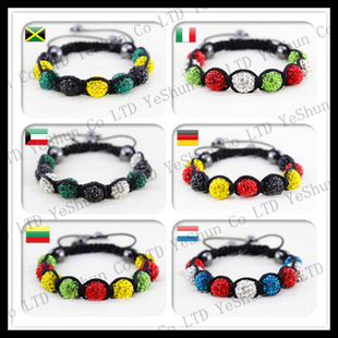 Clay Shambala Bracelets(Assorted colors)