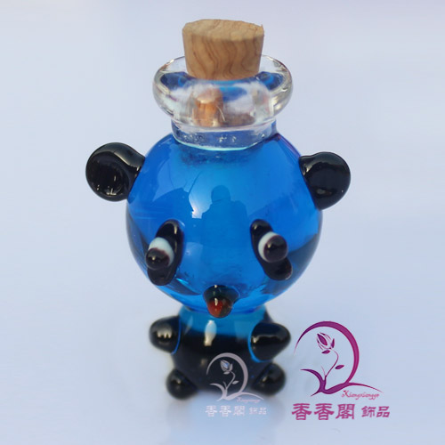 Murano Glass Essential Oil Vial Panda (18X26MM,0.25ML)