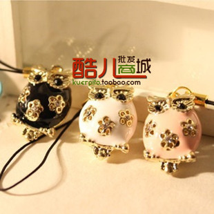 Lovely Hollow Owl Cell Phone Charms 