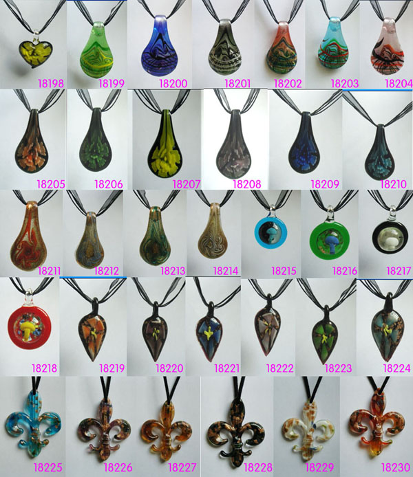 Murano Glass Necklaces(with cord)