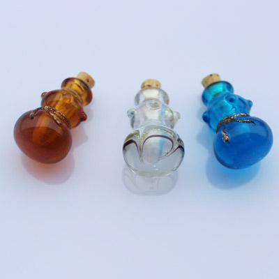 Murano Glass Essential Oil Vial Bottle Gourd (18X27MM,0.25ML)