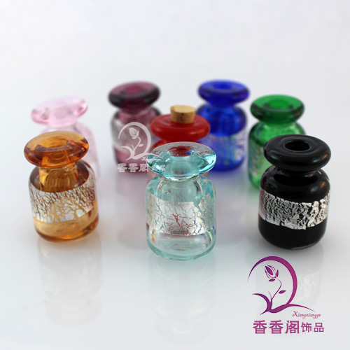 Murano Glass Cylinder Essential Oil Bottles(18X28MM,2ML)