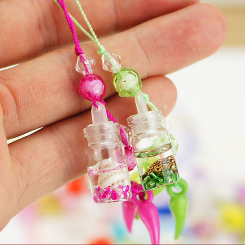 Colors) Wishing Bottle  charms cross Charms(Assorted Cellphone little