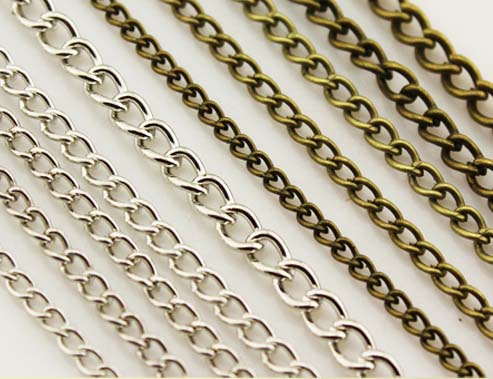 Twisted Curb Chain 2.3X4mm(Sold per metre)