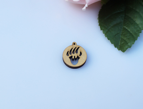 18MM Wooden Charms Fire