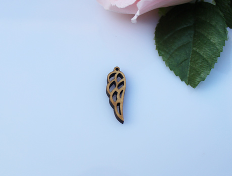 10x30MM Wooden Charms Wing