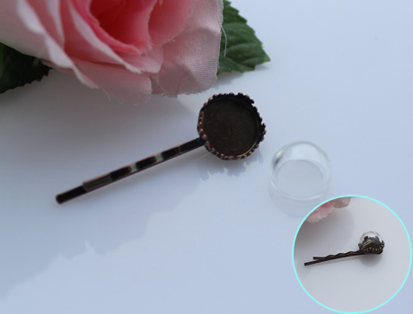 15MM Glass Bubble Hair Pins