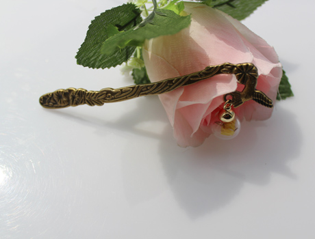 16MM Glass Ball Bookmark With Flower Inside