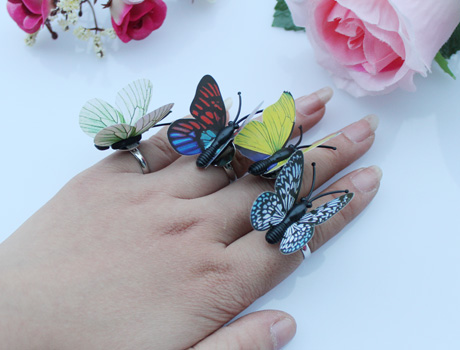 Butterfly Rings(Assorted Colors) 