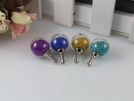 16MM lucky beads Glass Bubble Dust Plug