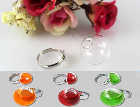 16/20MM Glass Ball Liquid Rings
