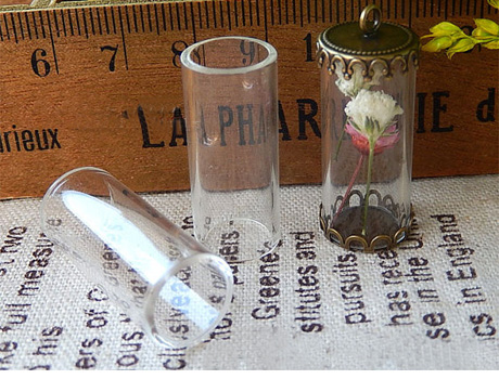 28X12MM Both Ends Open Glass Tube Vials Without Bases