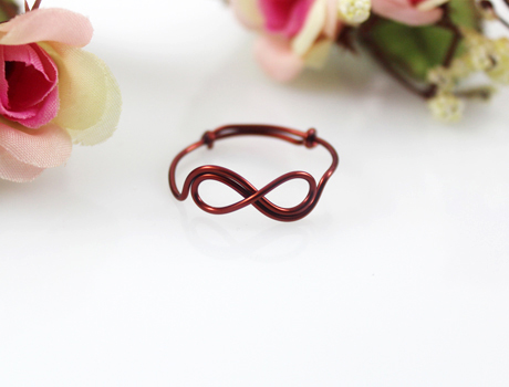 Copper infinity ring