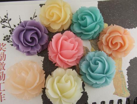 36mm Rose Resin Flower Cabochons Assorted Colors