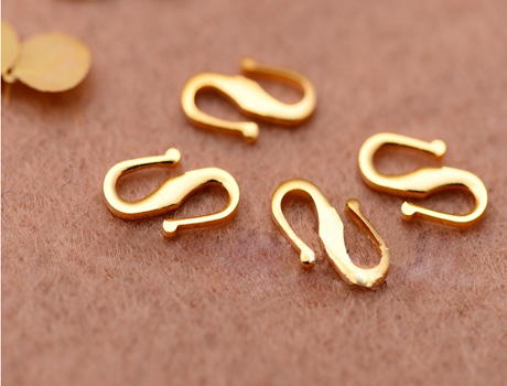 4X11MM Gold S Connector Charms