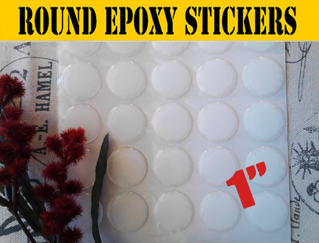 1 inch epoxy stickers