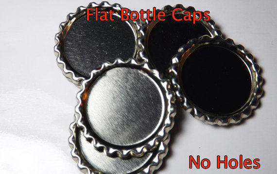 Flattened Bottle caps without Hole