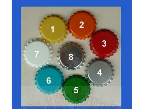 Single sided Color Crown Bottle caps without Hole