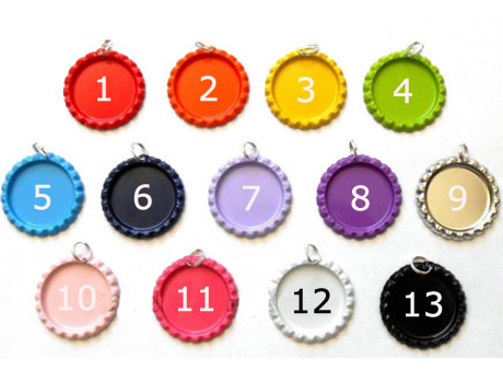 Colors Bottle Caps Flat with rings 