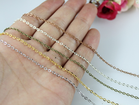 5Meters-2x3mm round O chains necklace jewelry chains