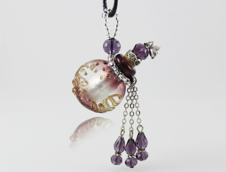 Murano Glass Perfume Bottle Necklaces