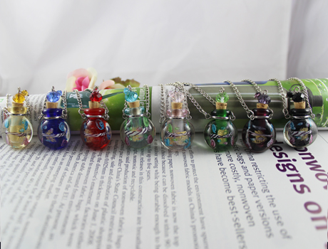 Murano Glass Perfume Bottle Necklaces