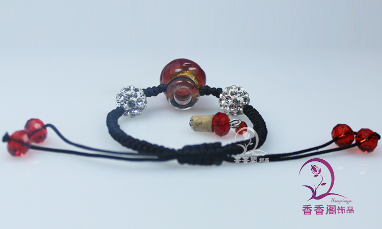 Shamballa Murano Glass Perfume Vial Bracelets