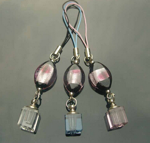 Murano Beads Cellphone Straps with crystal vials(Assorted)