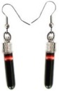 Tube Blood Vial Earrings(5MM Glass Vials,Sold in per pairs)