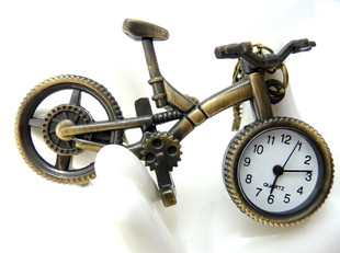 Bike Model Pocket Watch With Metal Chain(35x67MM,Bronze-plated color)
