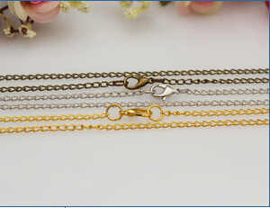 68CM 2x1mm necklace chain with lobster clasp