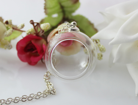 30MM/35MM Glass Globe Shadow Box Necklace