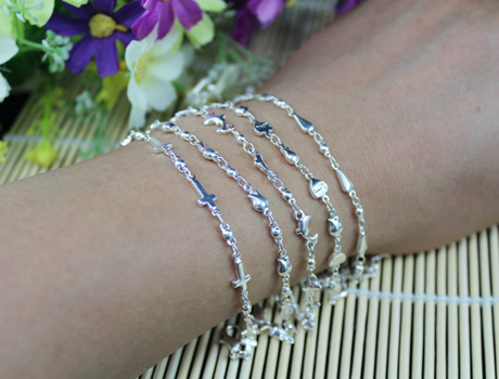 Silver Bracelet Chains(5 Designs available)