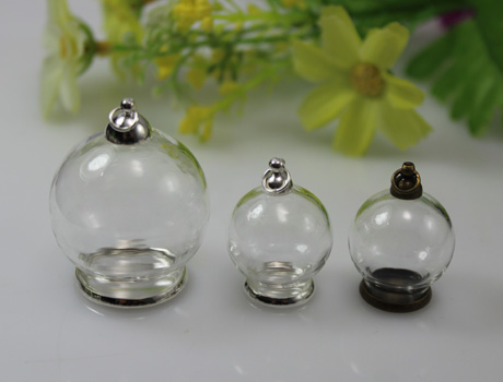 20/30MM Glass Ball Cover Necklace Pendant