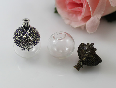 18/20MM Glass Ball with Antique Acorn Cap