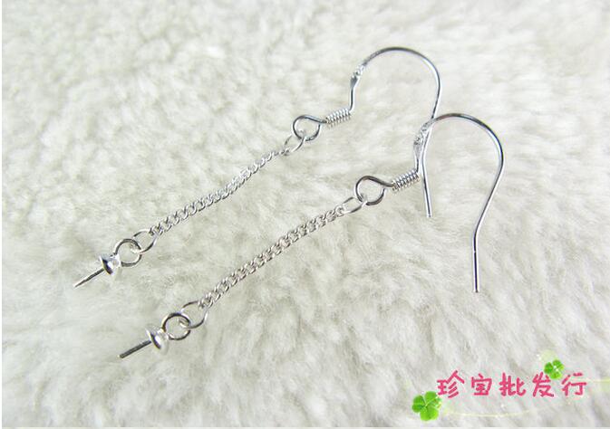  925 Sterling Silver Chain Hook Earring(sold per pair)