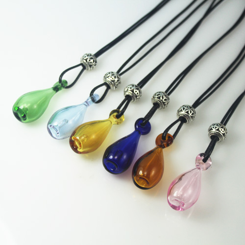 40X16MM Aroma Diffuser Bottle Necklace With Bottom Hole