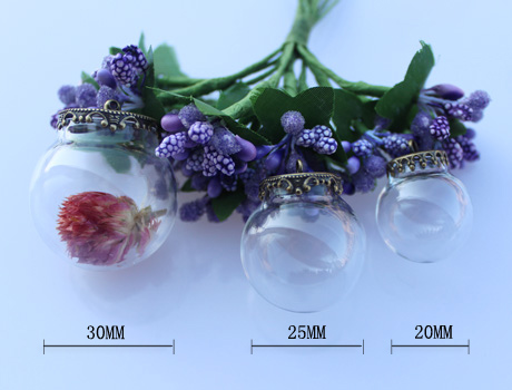 35MM 30MM 25MM 20MM Ball Glass Globe Necklace Pendants