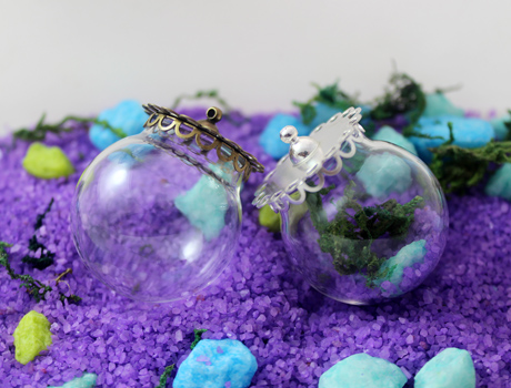 30MM/35MM Glass Globe Necklace Pendant