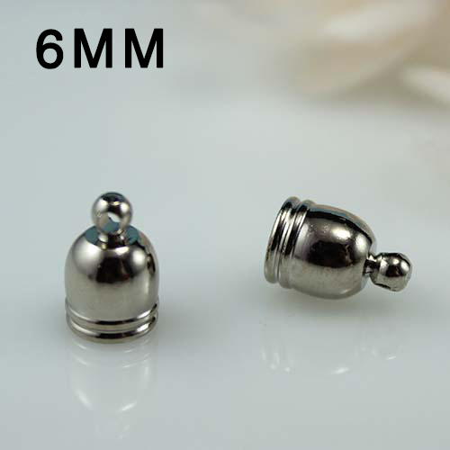 6MM METAL ROUND CAPS NICKEL-PLATED