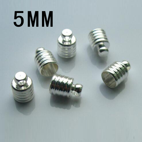 5MM METAL CAPS SILVER-PLATED