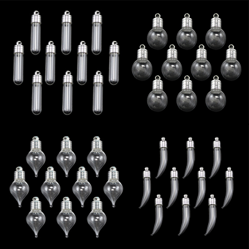 6MM Glass Vials(Silver-plated metal caps)