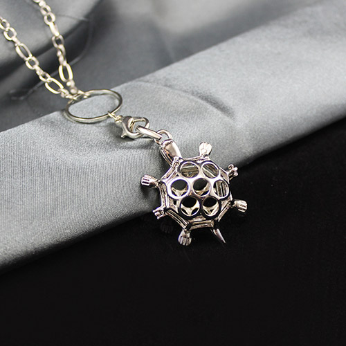 38X27MM Turtle Diffuser Locket Necklace